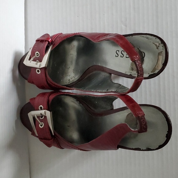 GUESS Slingback PEEP TOE Stilettos Heels Platforms Pumps Shoes Woman's 7 WOMEN'S - Picture 7 of 16